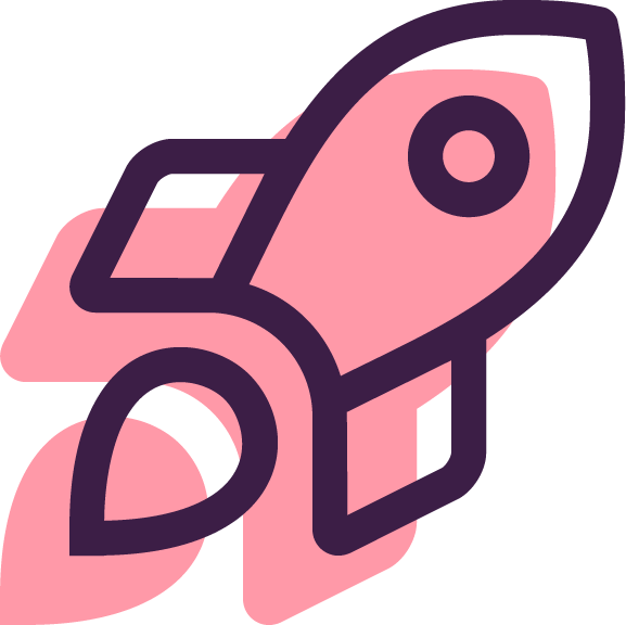 Rocket pink Icon